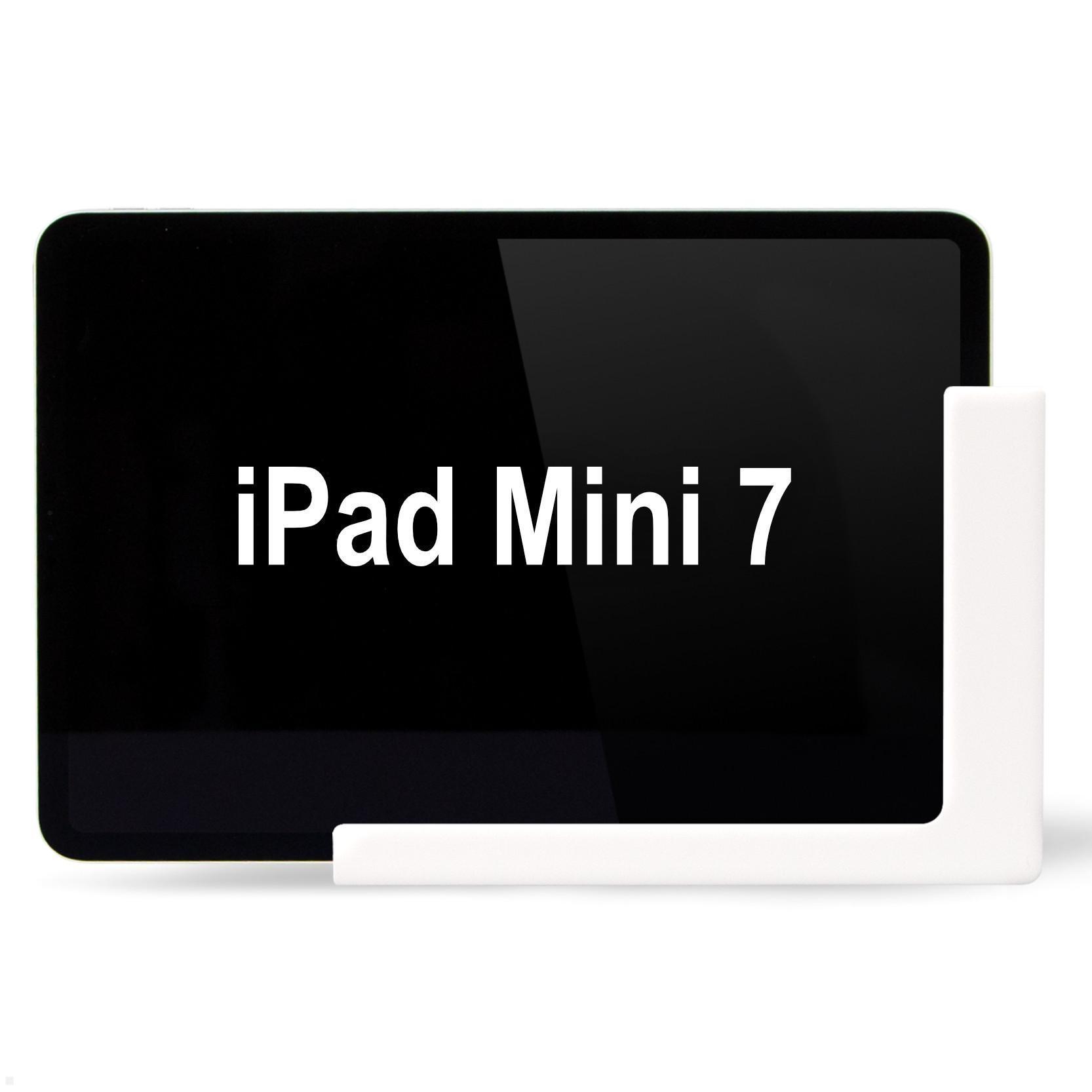 TabLines TWP043W iPad Wandhalterung mit Ladefunktion für Apple iPad Mini-7 (A17 Pro), weiß