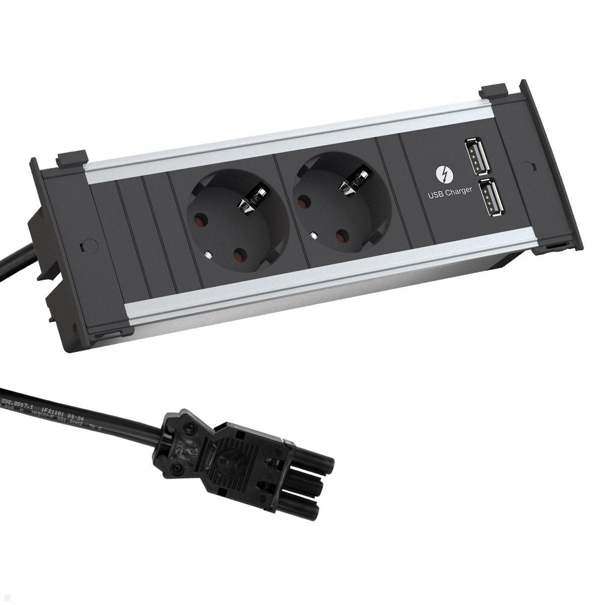 Bachmann KAPSA 2x Steckdose USB Charger S (927.051) Bachmann KAPSA 2x Steckdose USB Charger S (927.051)