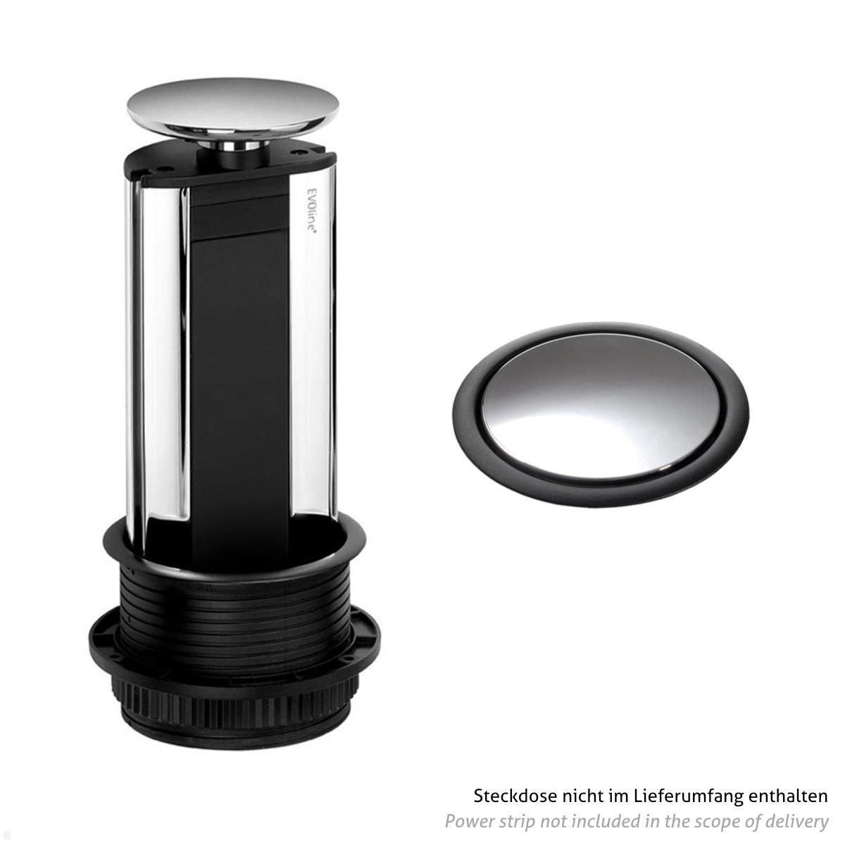 EVOline Port Zubehör Ersatz Wippdeckel für Steckdose, Edelstahloptik EVOline Port Zubehör Ersatz Wippdeckel für Steckdose, Edelstahloptik
