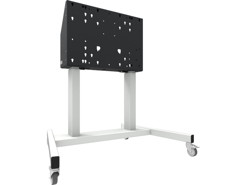 SmartMetals Mobiler Bodenlift mit Kollisionsschutz max. 86 Zoll, weiß