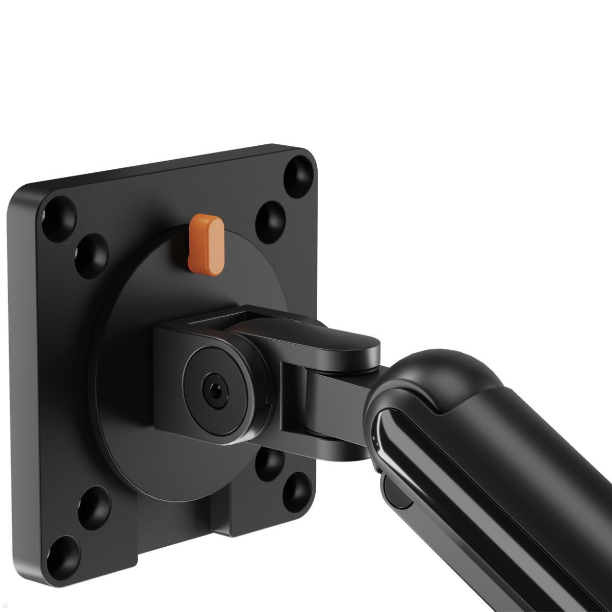 Fellowes Smartview Single Monitor Tischhalterung, Detailansicht Vesa Befestigung Nahaufnahme