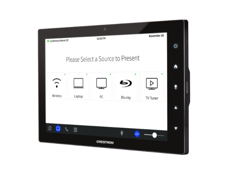 Crestron Touchpanel Bedieneinheit 7 Zoll, schwarz