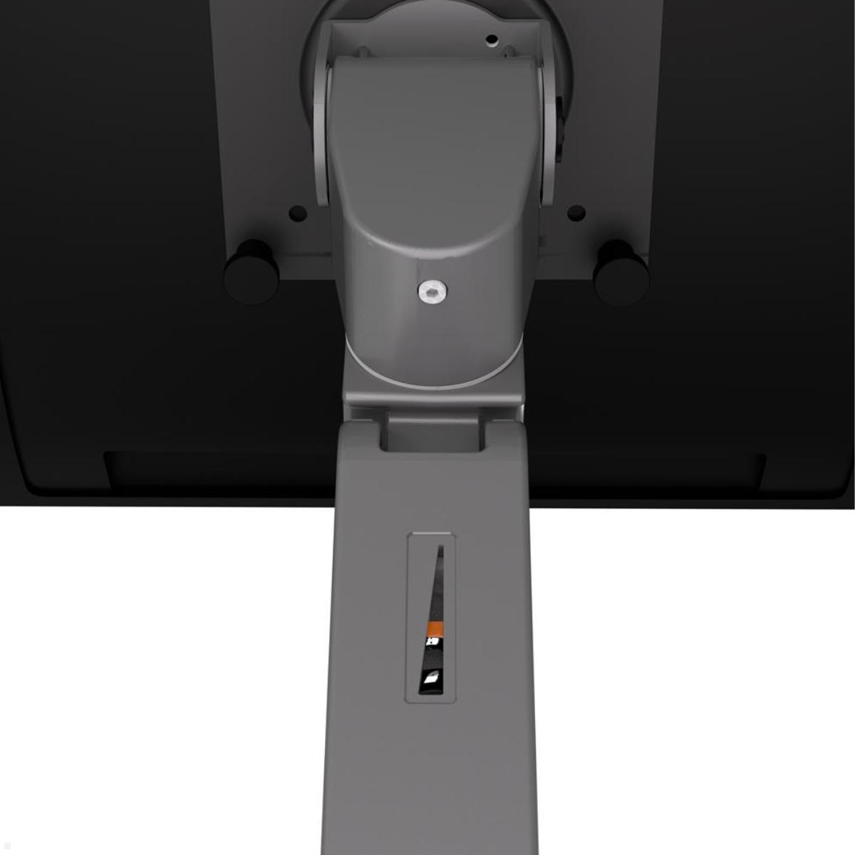 Ergotron LX Pro Monitor Tischhalterung mit Tastaturhalter, Monitorarm mit Drehstopp