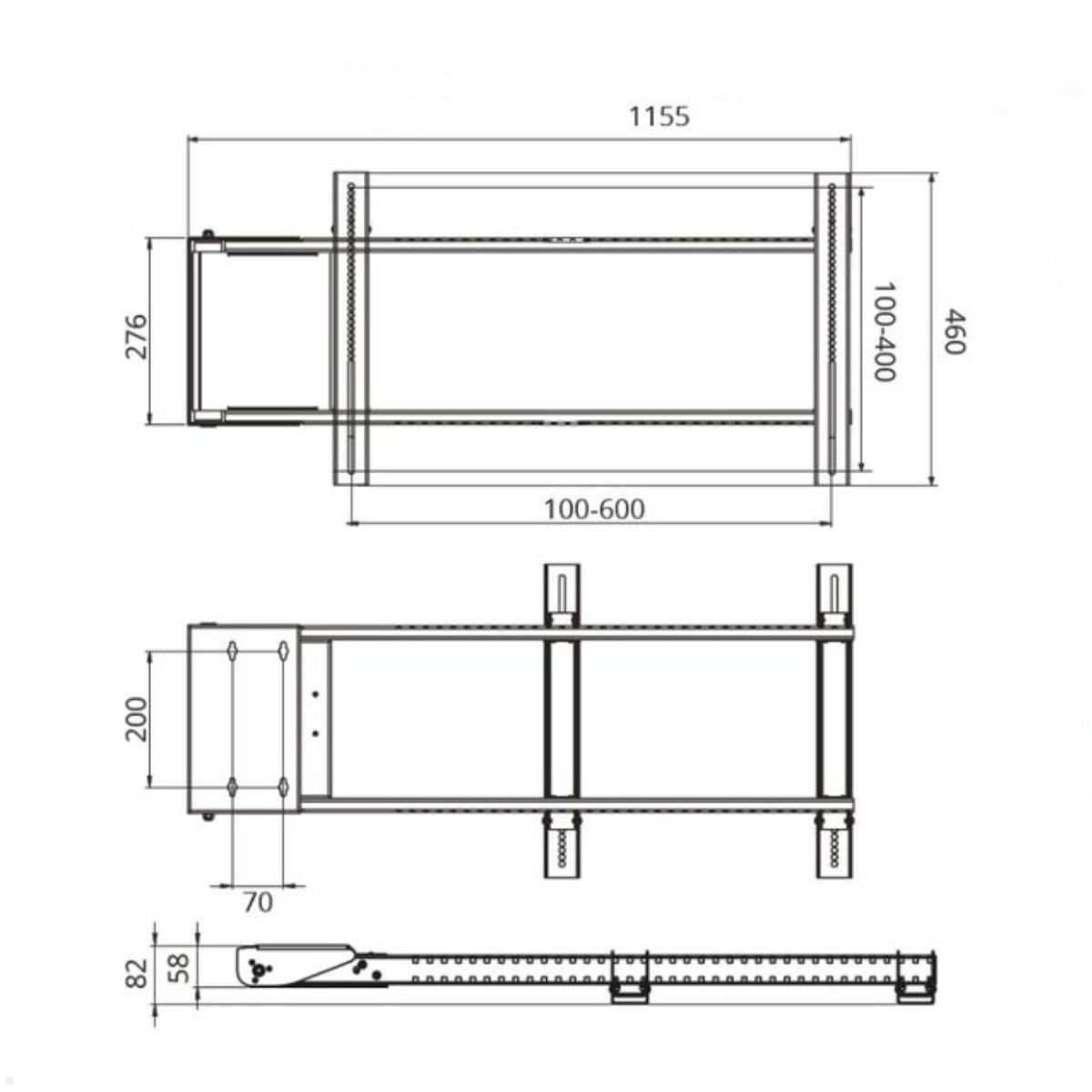 MonLines mySwing MSM08 elektrische TV Wandhalterung bis 75 Zoll, schwarz, technische Zeichnung MonLines mySwing MSM08 elektrische TV Wandhalterung bis 75 Zoll, schwarz, technische Zeichnung