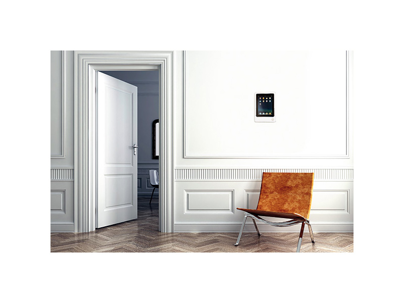 iRoom iDock iPad 2/3/4 230V Hochformat Alu, weiß (53PWA)