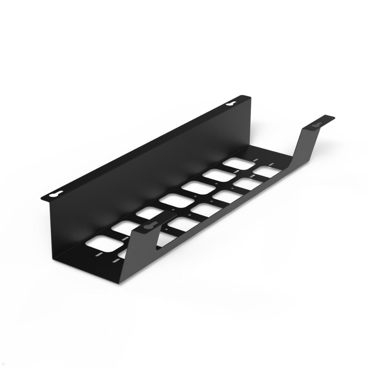 TecLines TKW002B Schreibtisch Kabelwanne horizontal 520 mm, schwarz TecLines TKW002B Schreibtisch Kabelwanne horizontal 520 mm, schwarz