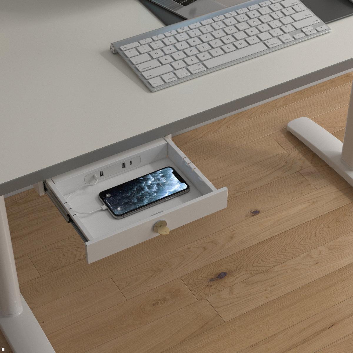 Fellowes Drawer Unterbau Schublade mit USB A/C, Anwendungsbeispiel