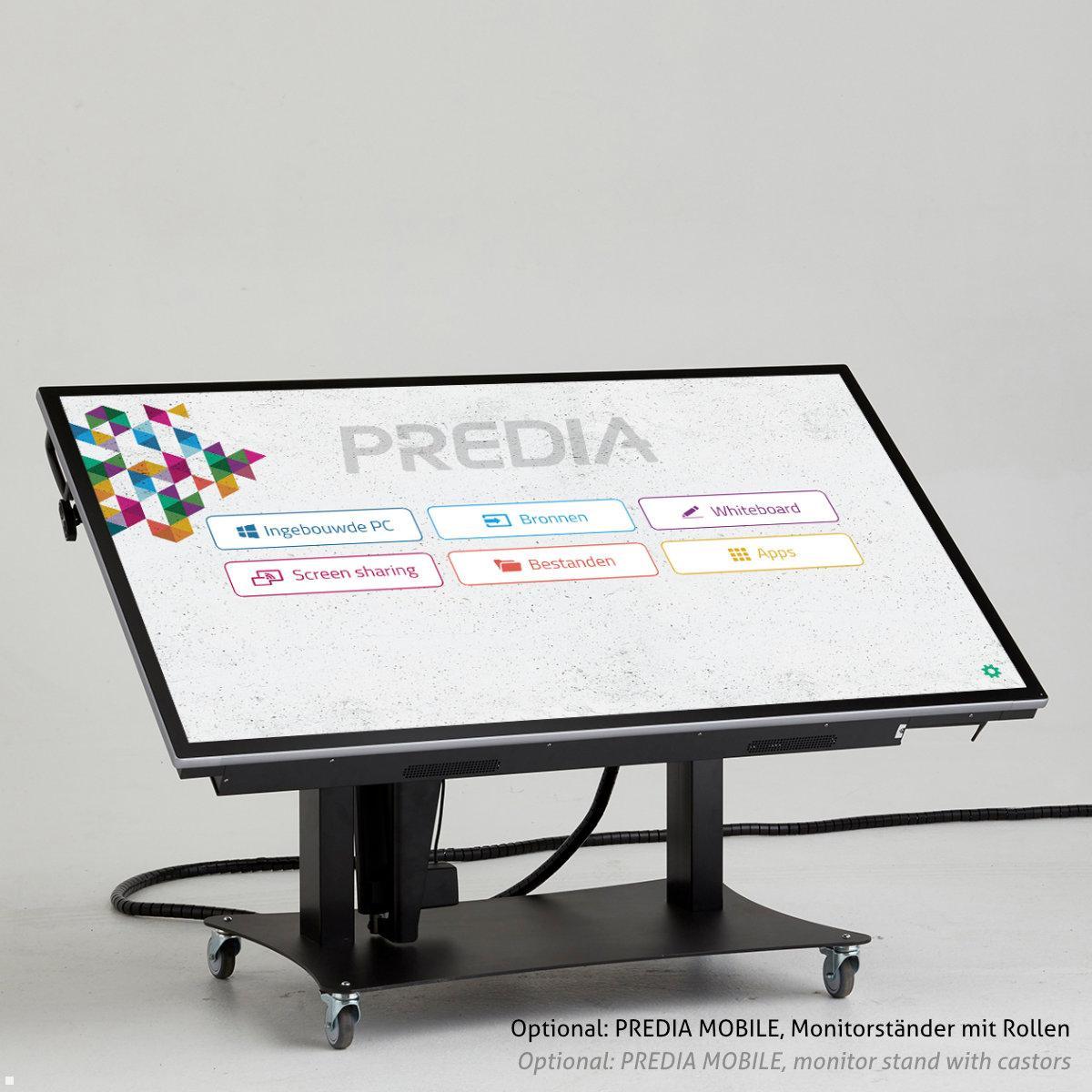 Touchscreen / Whiteboard Predia Flow 4k, Monitorständer mit Neigung