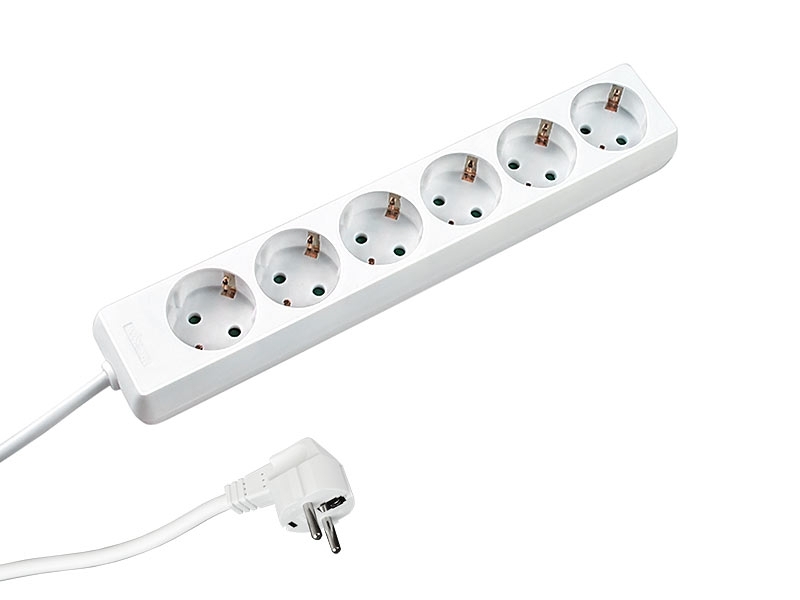 Bachmann SELLY 6-fach Steckdosenleiste mit 1,5m Zuleitung weiß 381.241S Bachmann SELLY 6-fach Steckdosenleiste mit 1,5m Zuleitung weiß 381.241S