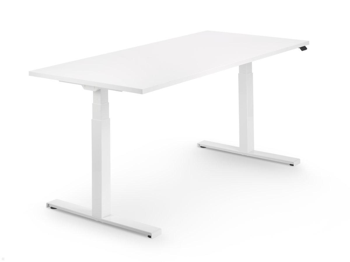 TST-1601W Steh Sitz Schreibtisch 1600x800 mm weiß
