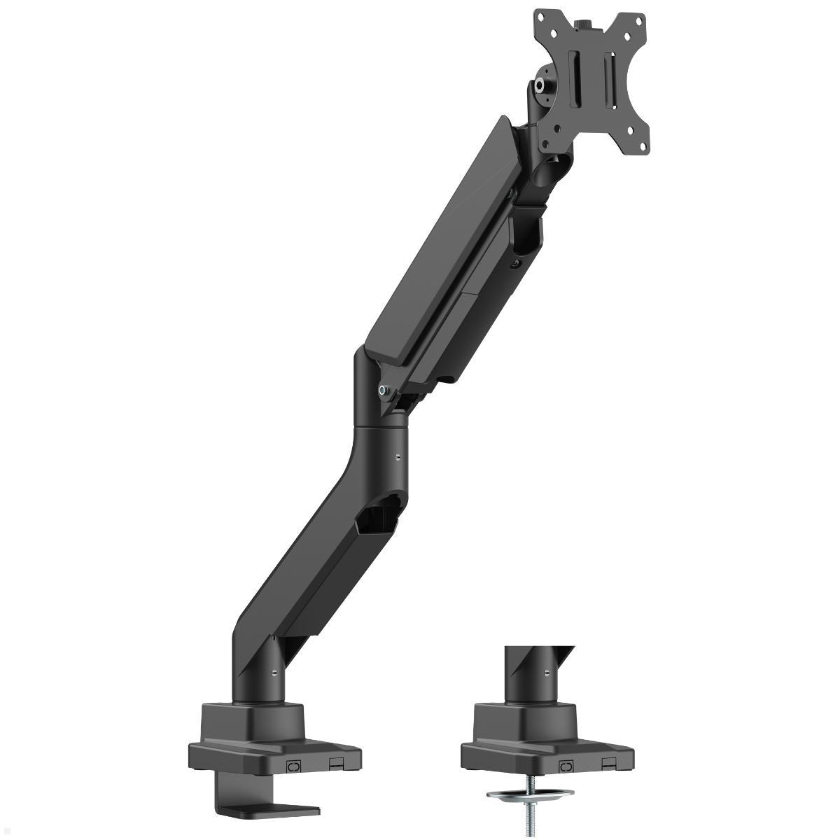 Fellowes Swing Single Monitor Tischhalterung (100091675), schwarz, Tischbefestigung