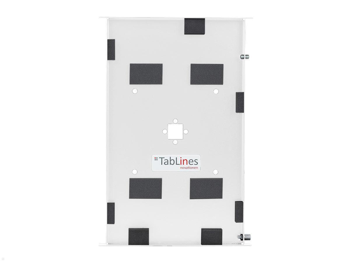 TabLines TSG081W Tablet Schutzgehäuse für Samsung TAB A7 10.4, weiß Inlay