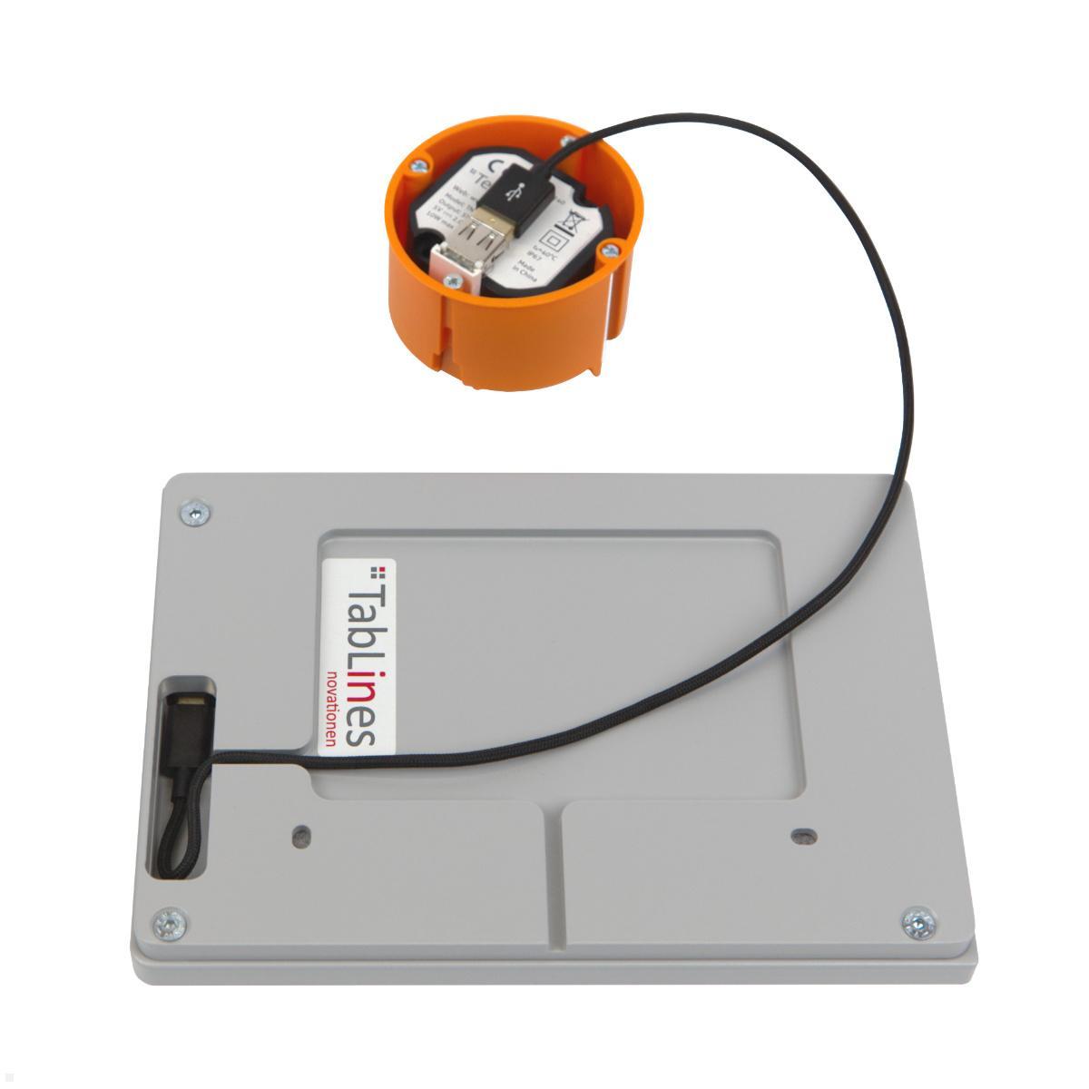 TabLines TWP014W Wandhalterung für Apple iPad Pro 9.7, weiß, optionale Unterputz Stromversorgung TabLines TWP014W Wandhalterung für Apple iPad Pro 9.7, weiß, optionale Unterputz Stromversorgung