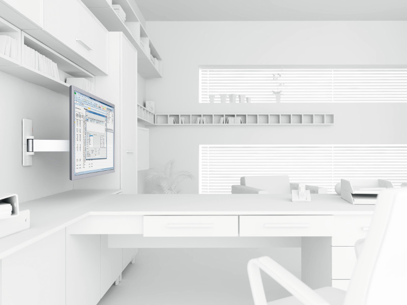 Vogels WALL 2325 TV Wandhalterung Arbeitszimmer
