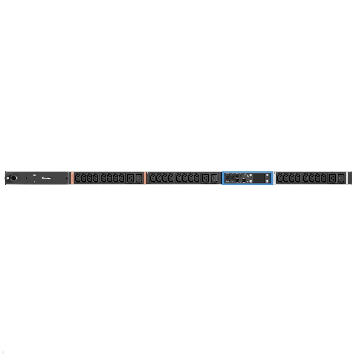 Bachmann BN PRO Metered – 16A Rack PDU mit 24xC13 / 6xC19 & Display, 3,0m CEE 16A/5p (BM0015589) Maße