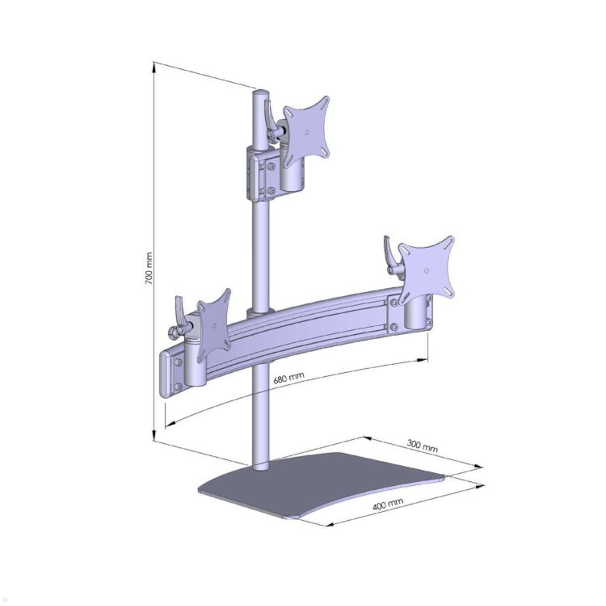 FURWOO Monitor Arm - Tischhalterung Für 13-32 Zoll Bildschirme