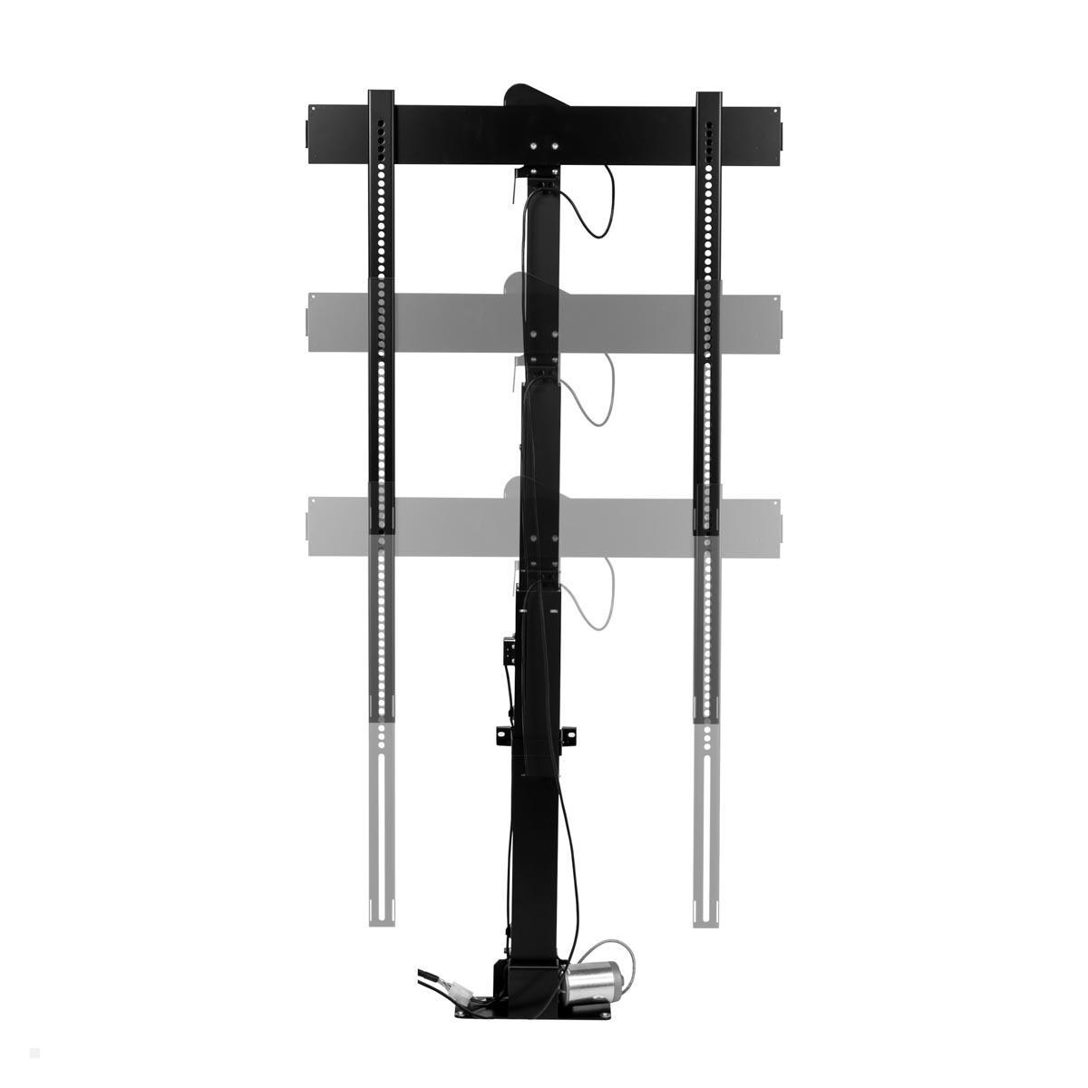 MonLines MLS010BSV Einbau TV Lift bis 50 Zoll, drehbar 225L / 90R, 721 mm Hub, elektrisch
