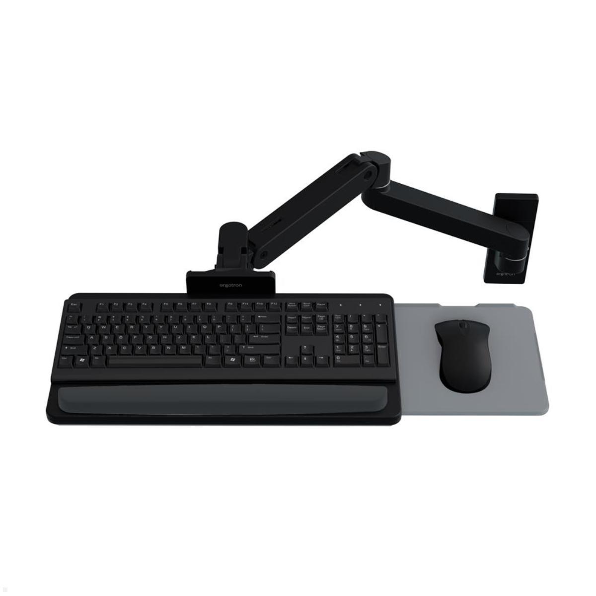 Ergotron LX Pro Monitor Tischhalterung mit Tastaturhalter, höhenverstellbarer Monitorarm