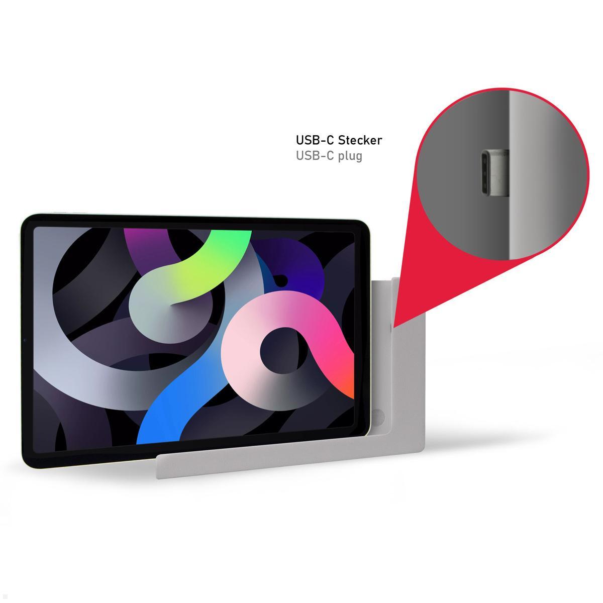 TabLines TWP019S Wandhalterung für Apple iPad Mini 6 (2021), silber, Laden / Charging, Abb. ähnlich TabLines TWP019S Wandhalterung für Apple iPad Mini 6 (2021), silber, Laden / Charging, Abb. ähnlich