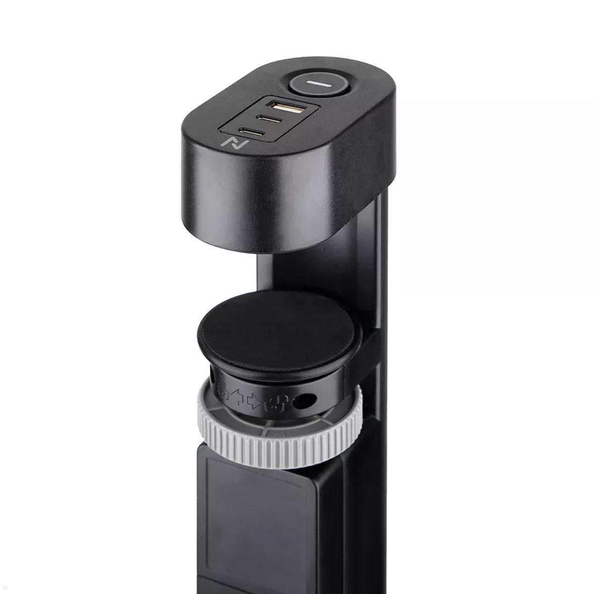Neomounts VOLT Tischsteckdose DS22-840BL6 mit Klemme, Detailansicht