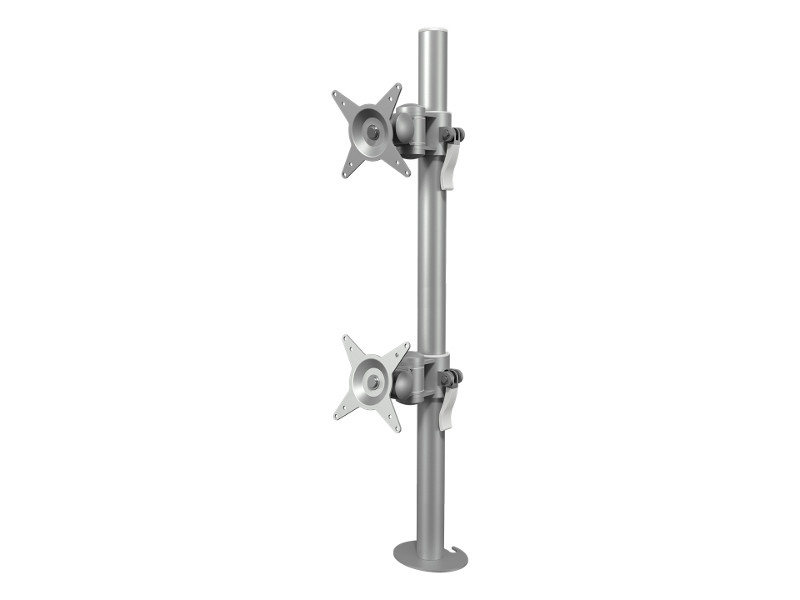 Dataflex Viewmate 2-fach Monitor Tischhalterung vertikal (52.672) silber