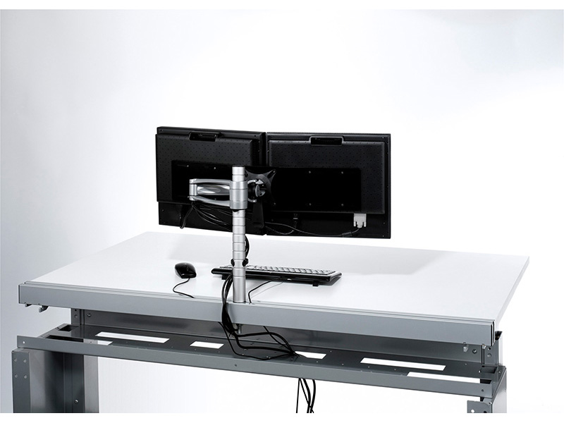 CBS Wishbone Standard Monitorhalter Anwendungsbeispiel