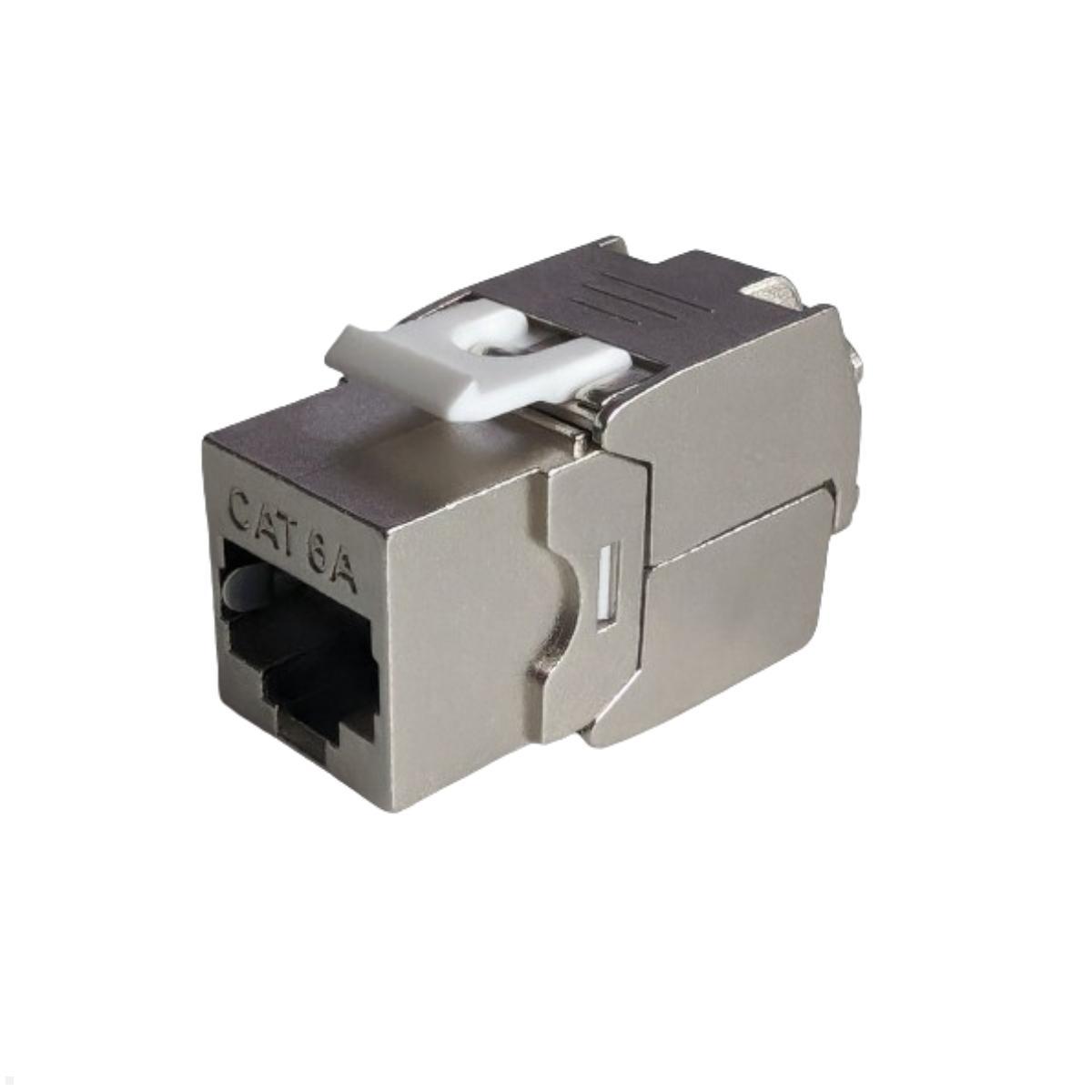 TecLines TKM017 Keystone Modul Cat6a RJ45, werkzeuglos TecLines TKM017 Keystone Modul Cat6a RJ45, werkzeuglos