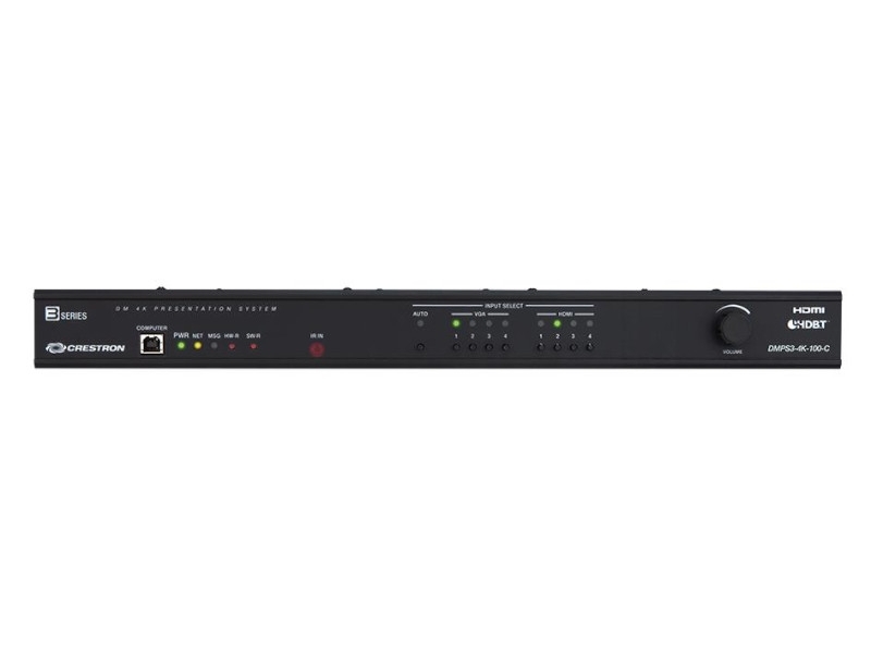 Crestron 4K-DigitalMedia Präsentationssystem 100-C Serie-3 Front