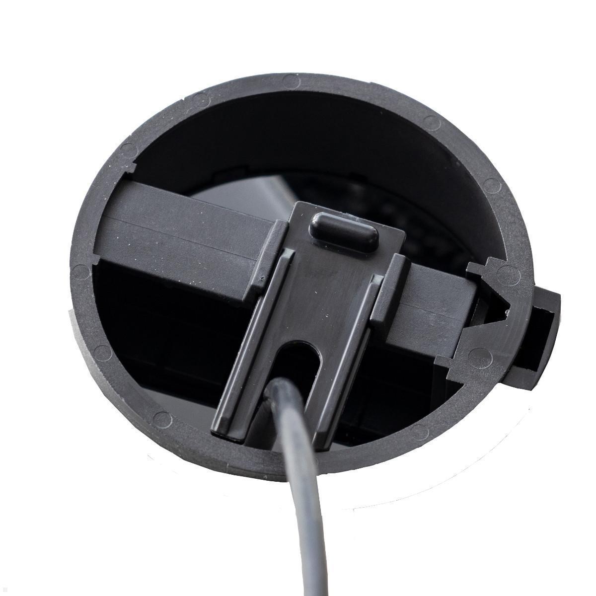 EVOline Circle80 Access Kabeldurchlass mit zwei Öffnungen, Rückansicht