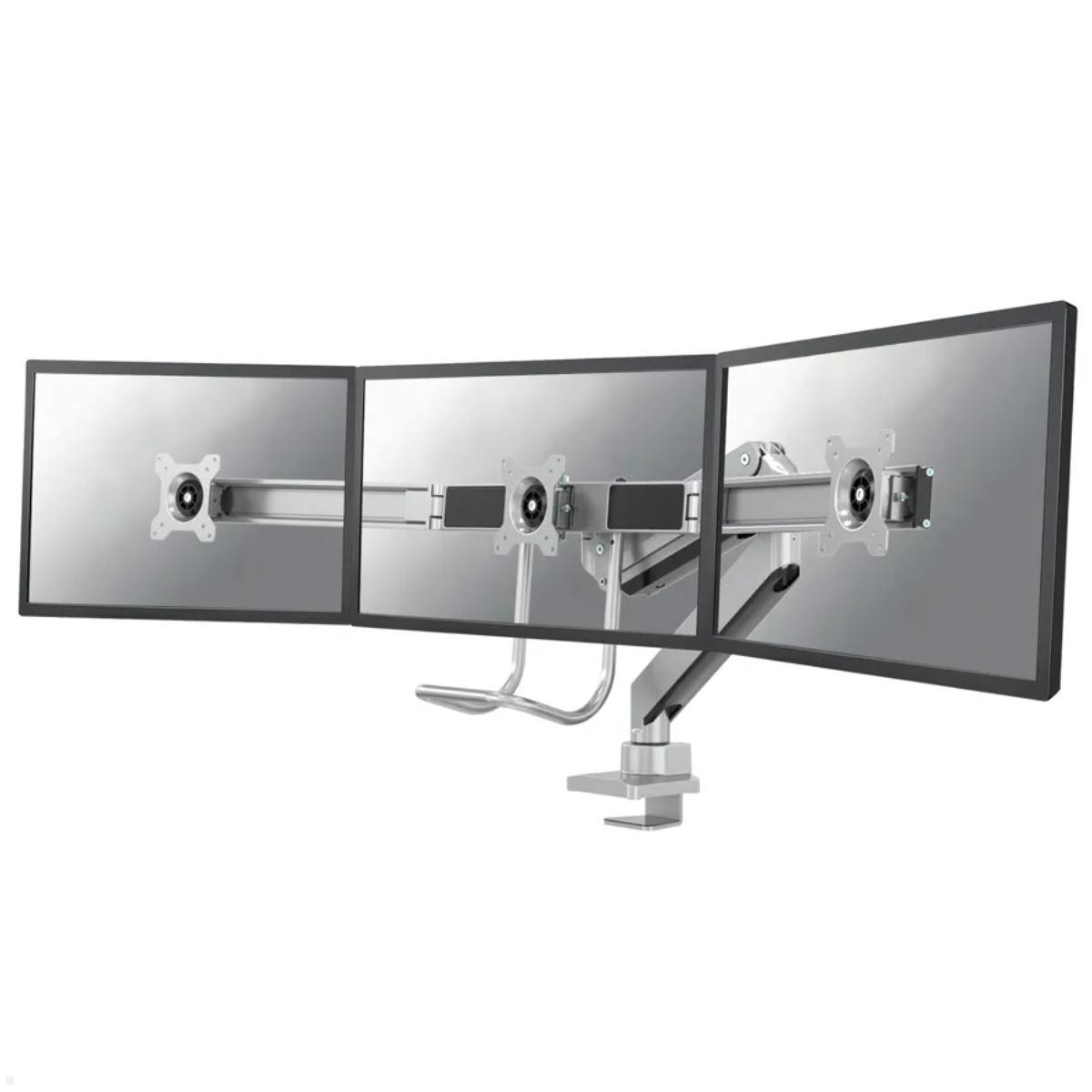 Monitorhalter für 2 Monitore bis 27 Zoll - NOVUS Clu Plus silber