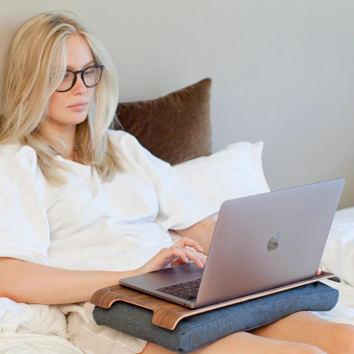 Bosign Laptop Knietablett Mini Laptray Rutschfest Rückansicht