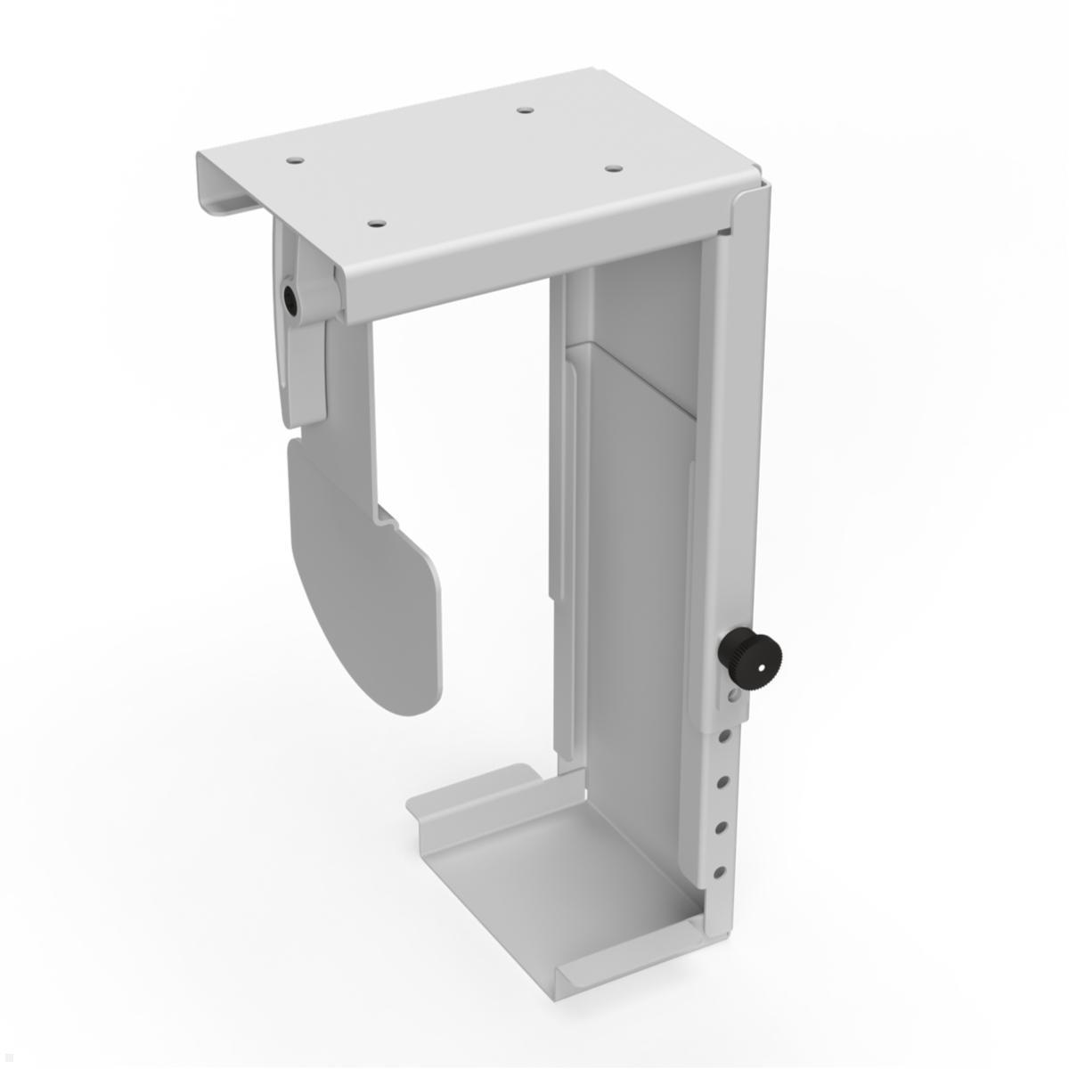 TecLines TPH002S Thin Client PC Halterung Untertisch 30-110 mm, silber TecLines TPH002S Thin Client PC Halterung Untertisch 30-110 mm, silber