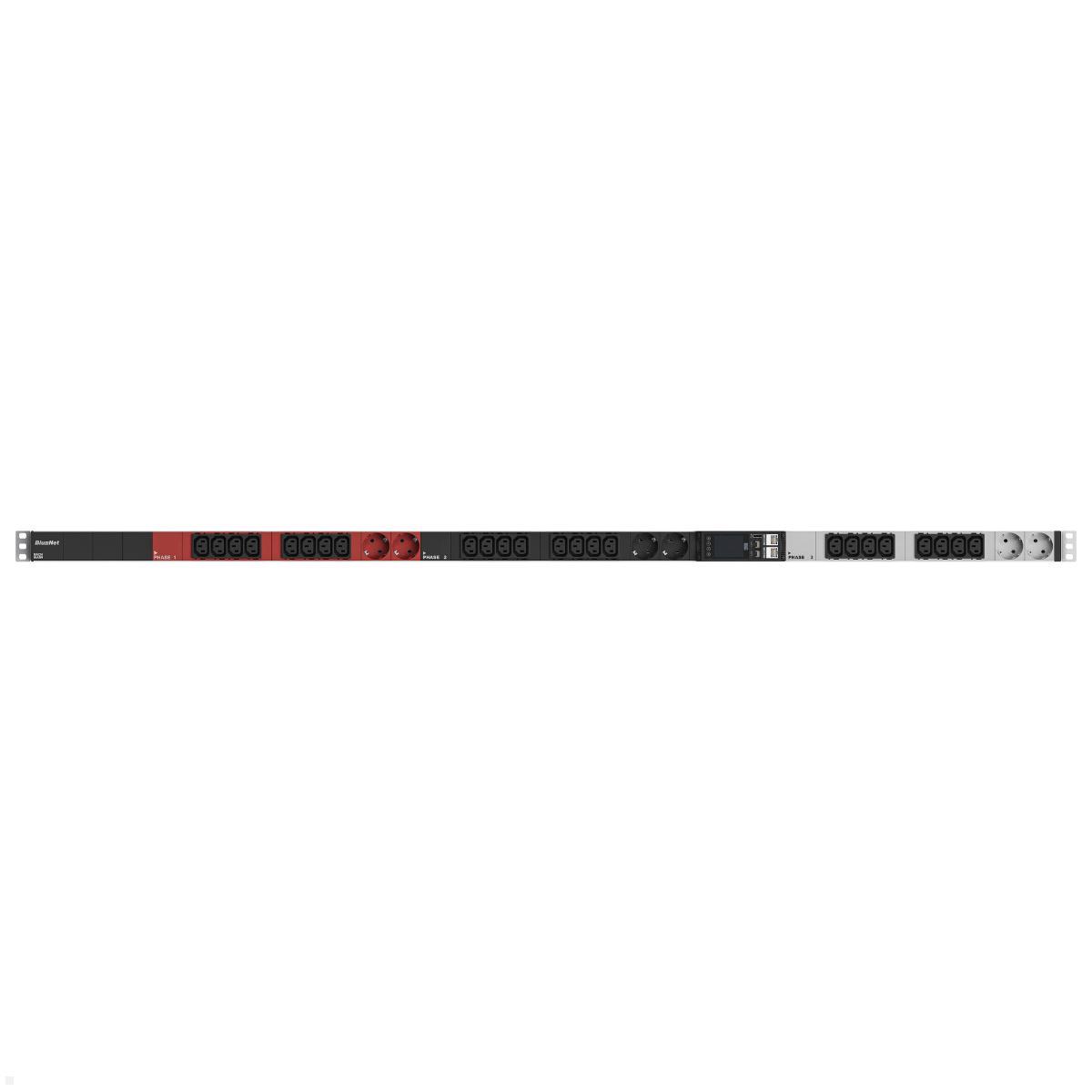 Bachmann BN ESSENTIAL Metered - 16/5p Rack PDU mit 24xC13, 6xCEE7/3 & Display