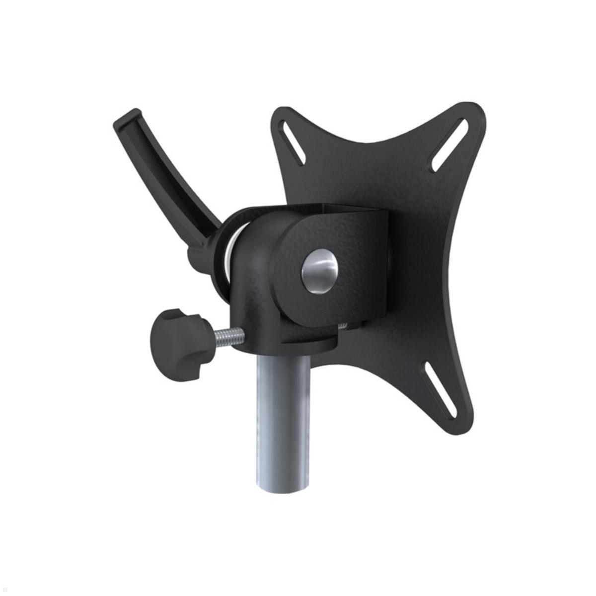 MonLines MTH306B Para 2+1 Monitor Tischhalter Standfuß bis 19 Zoll, schwarz, VESA Aufnahme