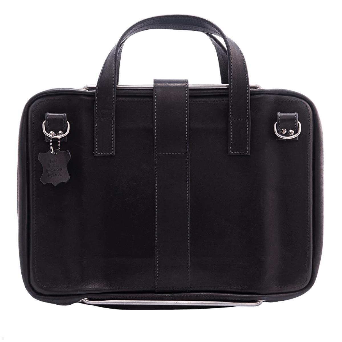 R-Go Viva Laptoptasche mit höhenverstellbarem Laptop Ständer, schwarz, Rückseite R-Go Viva Laptoptasche mit höhenverstellbarem Laptop Ständer, schwarz, Rückseite