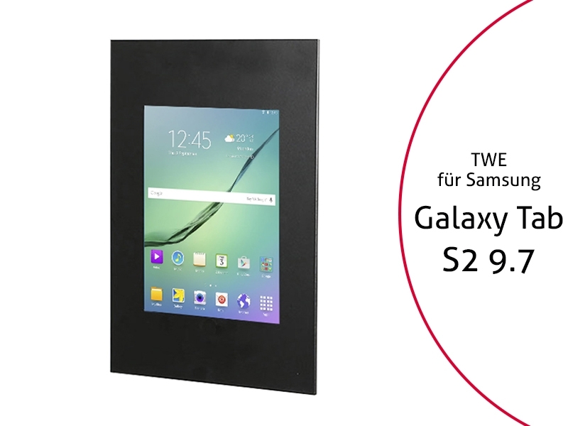 TabLines TWE019B Tablet Wandeinbau für Samsung Tab S2 9.7, schwarz TabLines TWE019B Tablet Wandeinbau für Samsung Tab S2 9.7, schwarz