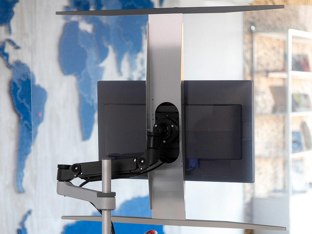 R-Go Hygiene Schutzscheibe an VESA 100x100 RGOHS1000SI R-Go Hygiene Schutzscheibe an VESA 100x100 RGOHS1000SI