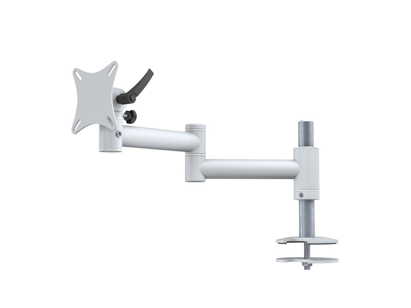 MonLines TFT-Vario Monitor Tischhalterung Einbau mit Kabelauslass