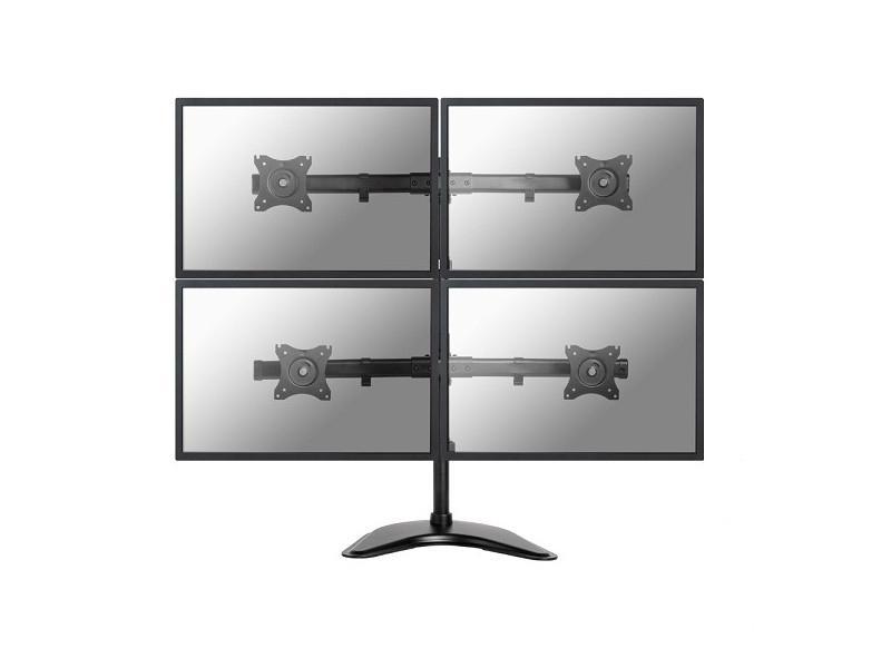 Neomounts Select NM-D335D4BLACK Bildschirm Standfuß für 4 Monitore bis 27 Zoll, schwarz