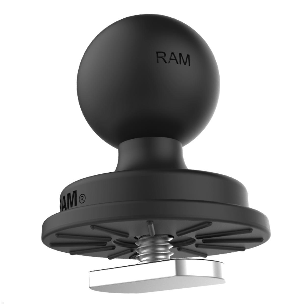 RAM Mounts Track Ball T-Slot für Tough-Track-Schiene, B-Kugel (RAP-B-354U-TRA1), schwarz RAM Mounts Track Ball T-Slot für Tough-Track-Schiene, B-Kugel (RAP-B-354U-TRA1), schwarz