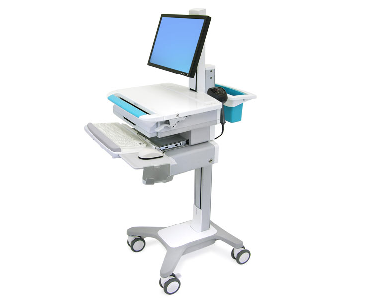 EOL - Ergotron StyleView 31 Monitor Computerwagen mit Schublade