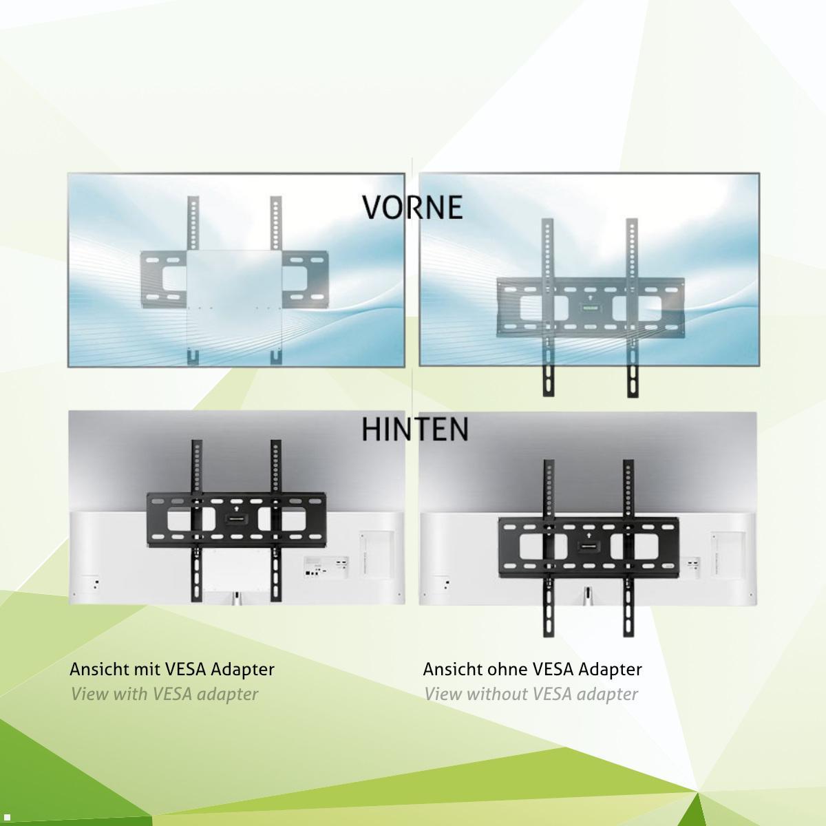 MonLines V100 Adapter für den Versatz der VESA von unter auf Bildschirmmitte, Anwendung