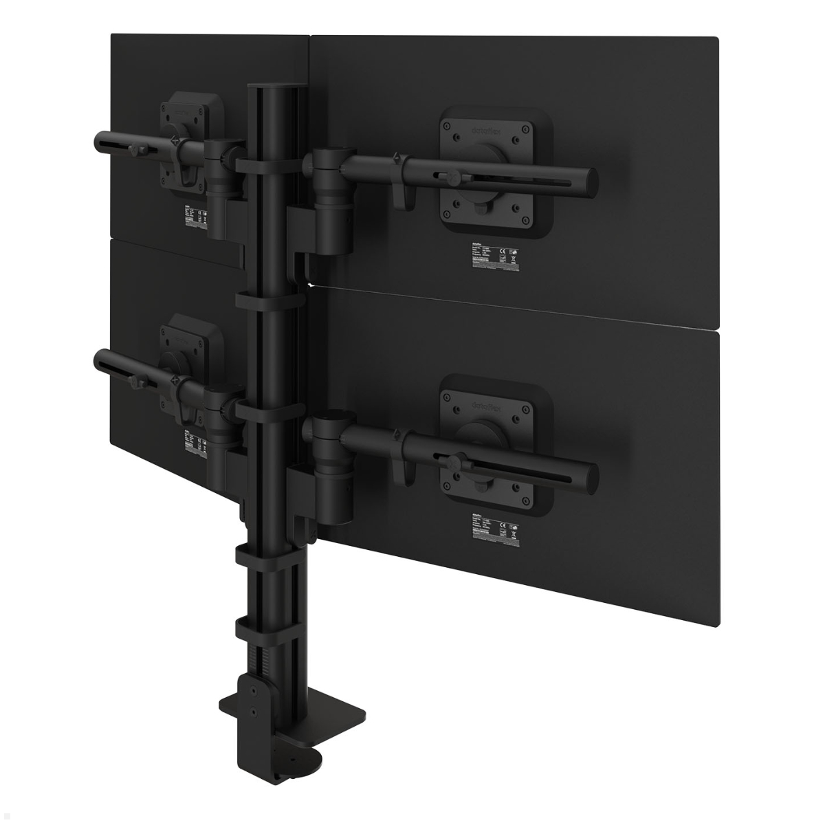 Dataflex Viewgo modular Monitorhalterung für 4 Monitore bis 32 Zoll, schwarz (48.243)