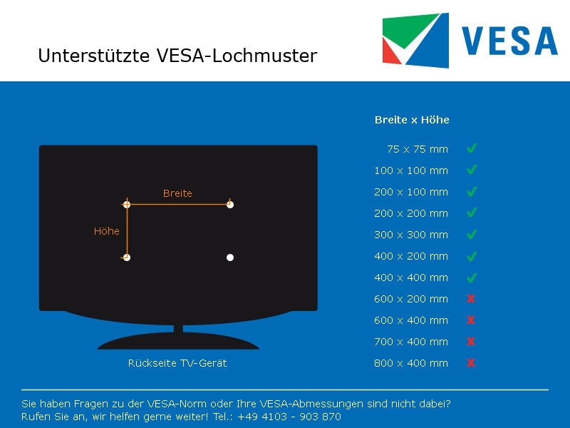 NewStar NM-W440 NeoMounts Fernseher Wandhalterung drehbar 23-52Zoll, weiß VESA Standard