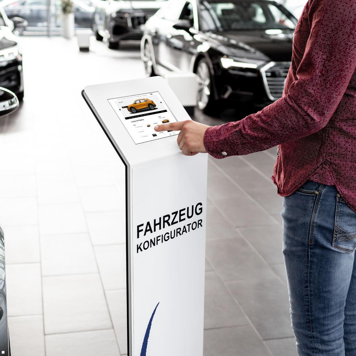 TabLines TBS121 Design Tabletständer quer für Samsung Galaxy Tab A9+ 11.0, Auto konfugurieren