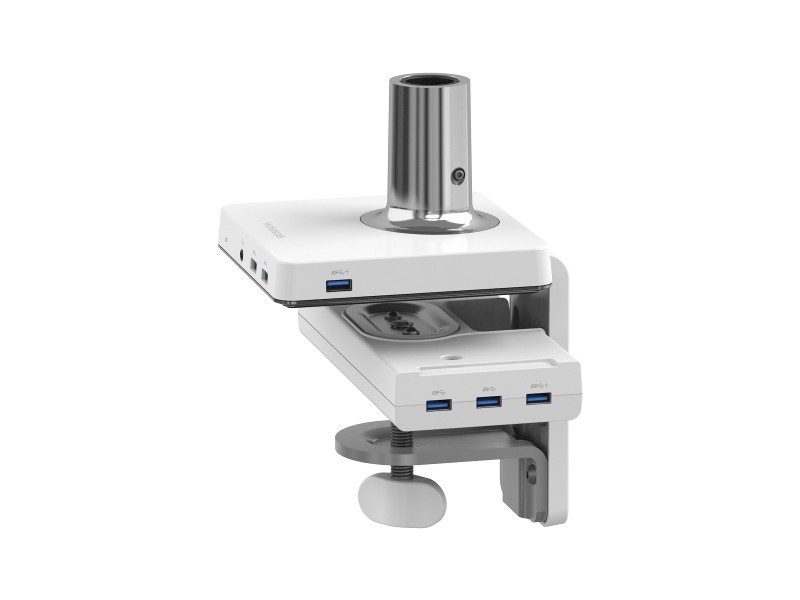 Humanscale M/Connect Dockingstation Tischklemme für M8, weiß Humanscale M/Connect Dockingstation Tischklemme für M8, weiß