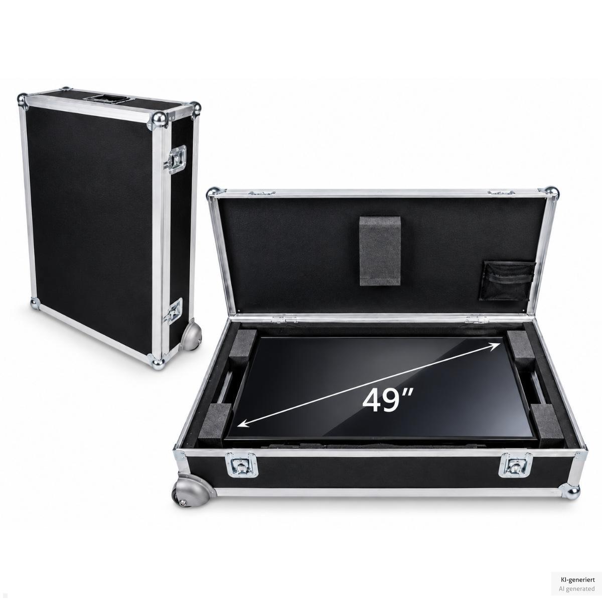 MonLines MTK049B Display Transportkoffer 49 Zoll, Monitor Flightcase schwarz
