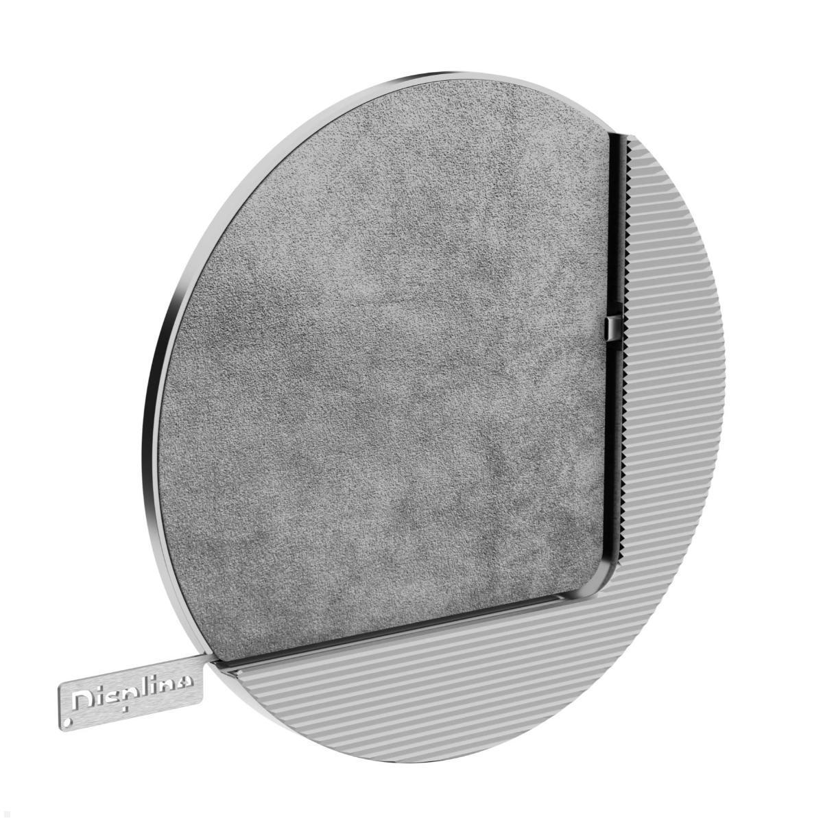Displine Moonlight Wall Apple iPad 10.9 (10.Gen) Wandhalter USB-C, silber eloxiert, Alcantara Inlay