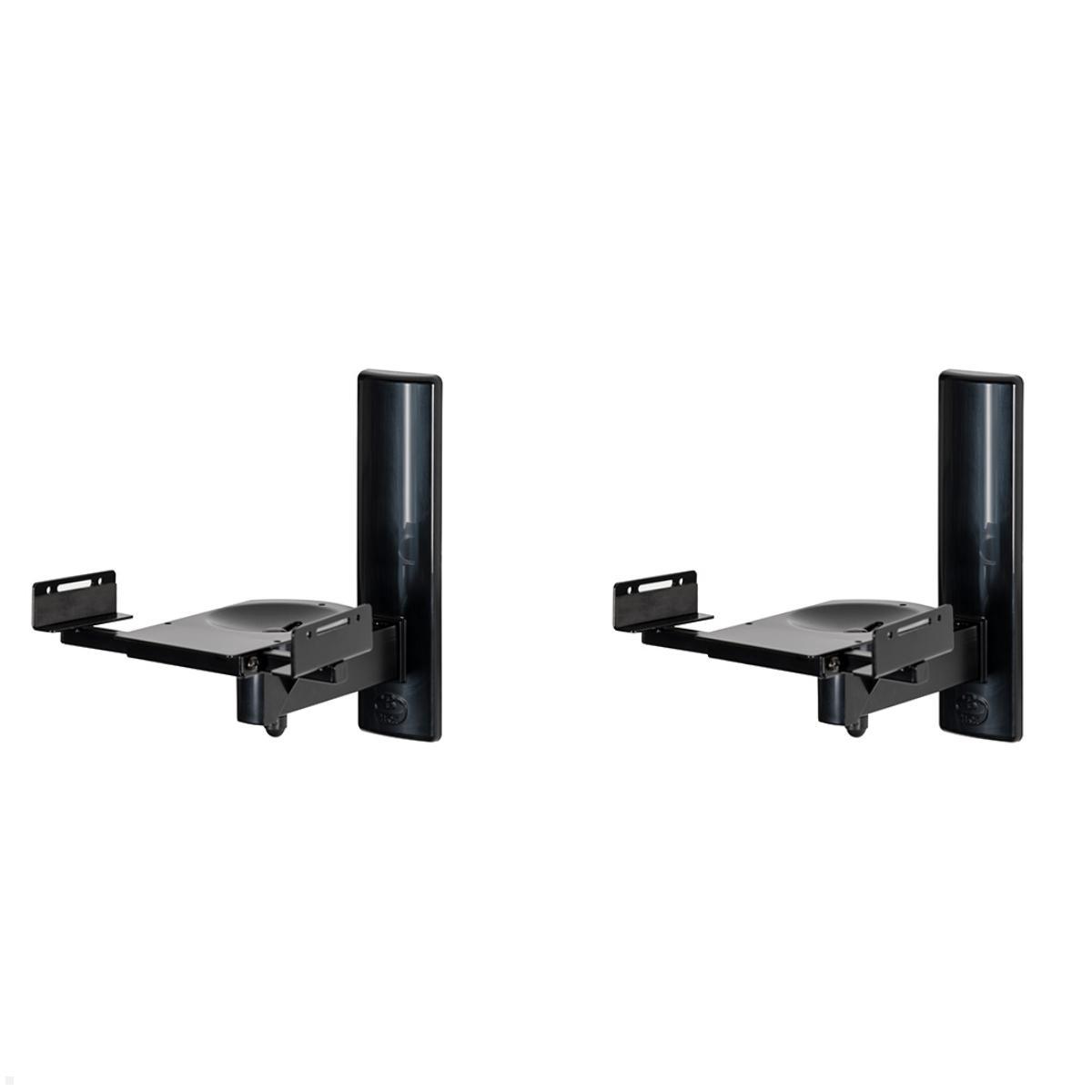 B-Tech BT77 neigbare schwenkbare Lautsprecher Wandhalterung, schwarz B-Tech BT77 neigbare schwenkbare Lautsprecher Wandhalterung, schwarz