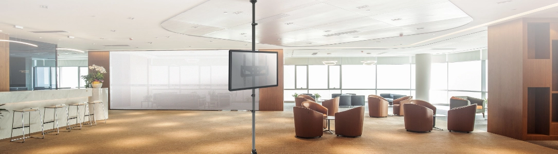 Monitorhalterung für Säulen / Rohre bis zu 105 Zoll Monitorhalterung für Säulen / Rohre bis zu 105 Zoll